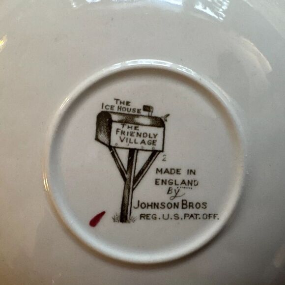 Johnson Brothers Friendly Village 7 Cups and 9 Saucers VINTAGE - The Ice House - Picture 7 of 7